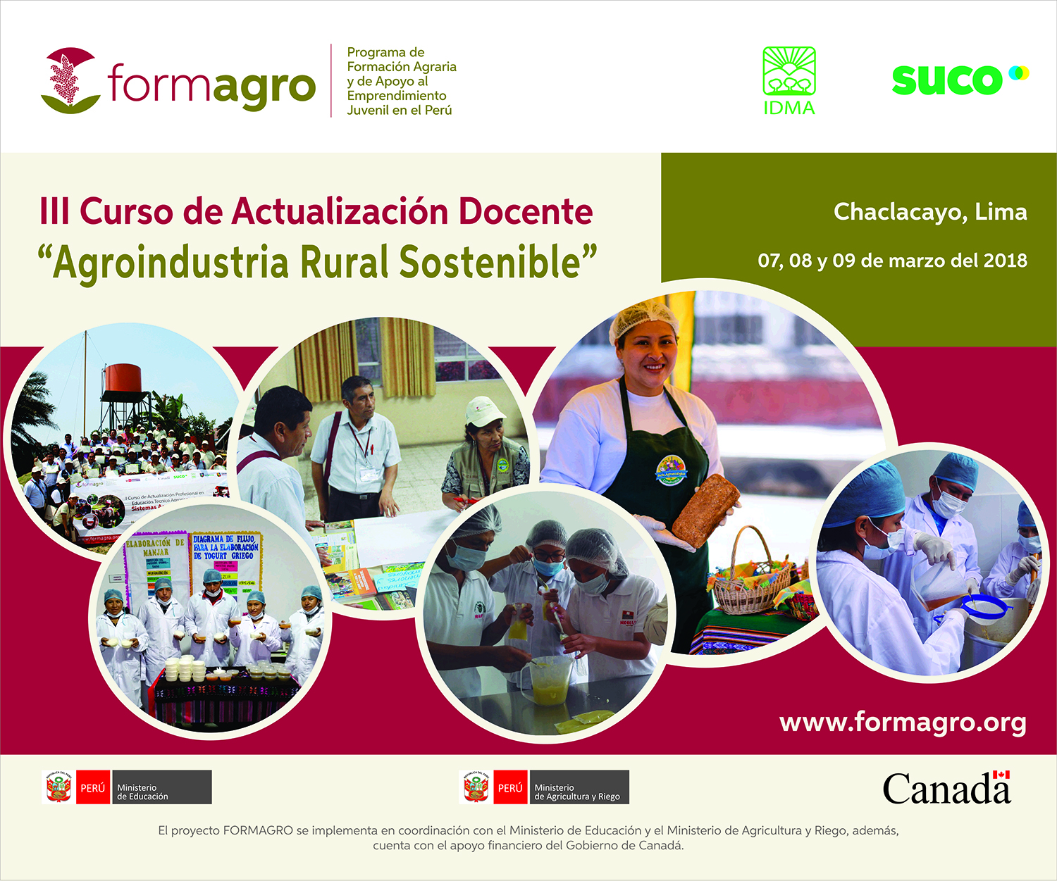 III Curso de actualización docente "Agroindustria rural sostenible"