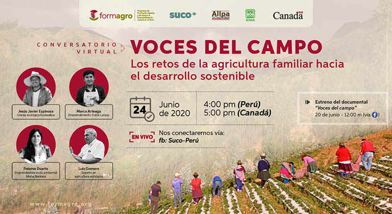 Conversatorio “Voces del campo: Los retos de la agricultura familiar hacia el desarrollo sostenible”